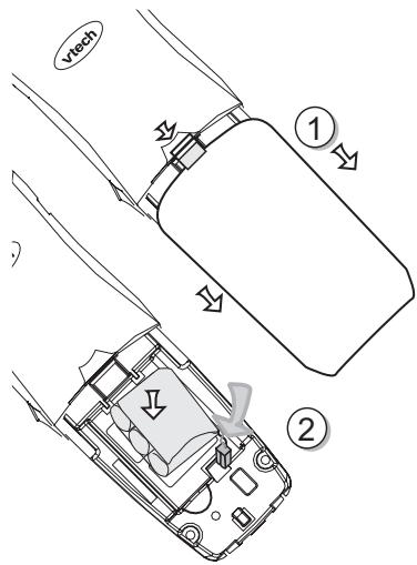 VTECH VT 2418 - Installation of Battery Pack in Handset - 1