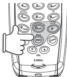VTECH VT 2458 - To Change or Replace a Speed Dial Number - 1