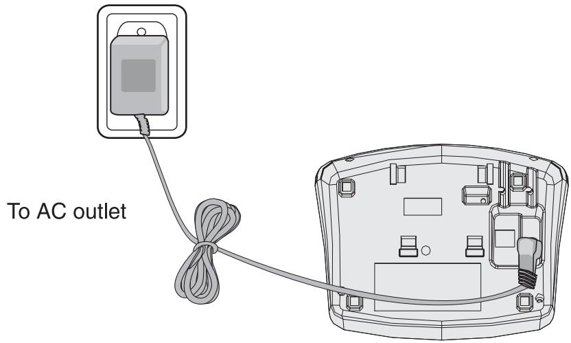 VTECH VT 2458 - Connecting power to Base Unit - 1