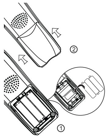 VTECH VT 2625 - Installation and Charge of Battery Cells in Handset - 1