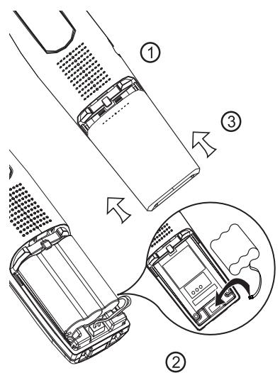 VTECH VT 2656 - Installation of Battery Pack in Handset - 1