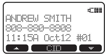 VTECH VT 2656 - Calls Log (Caller ID) - 1