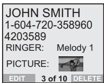 VTECH VT 5801 - Calls Log - 2