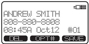 VTECH VT 5881 - Dialing from Caller ID - 3