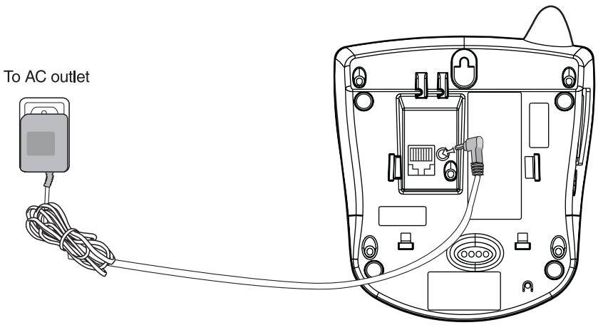 VTECH VT 5881 - Connecting power to Base Unit/Handset Charger - 1
