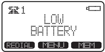 VTECH VT 5881 - Low Battery Indication - 4