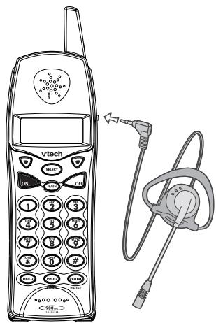 VTECH VT 9127 - OPTIONAL HEADSET INSTALLATION - 1