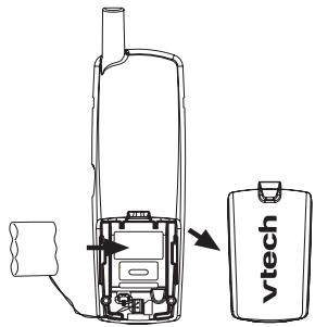 VTECH IA5878 - Install handset battery - 2