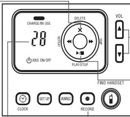VTECH IA5878 - Delete messages - 1