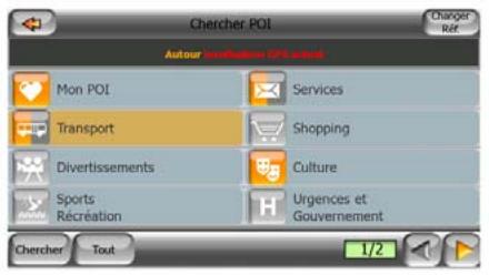 MIO C520T - Chercher un POI - 1