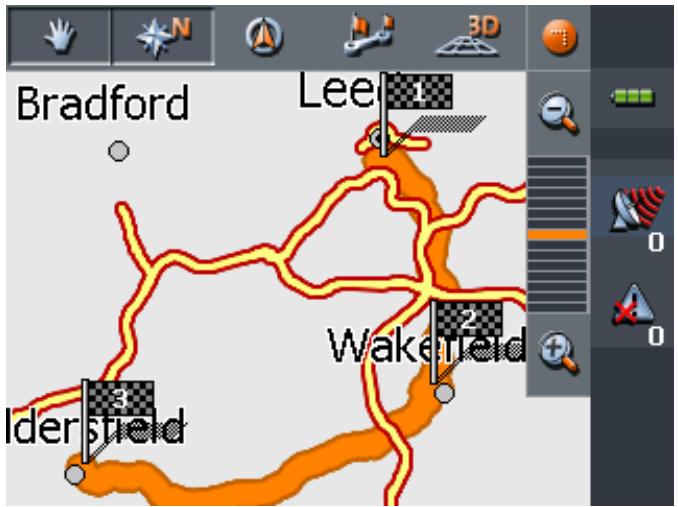 MIO MAP 2.0 - Displaying the itinerary on the map - 1