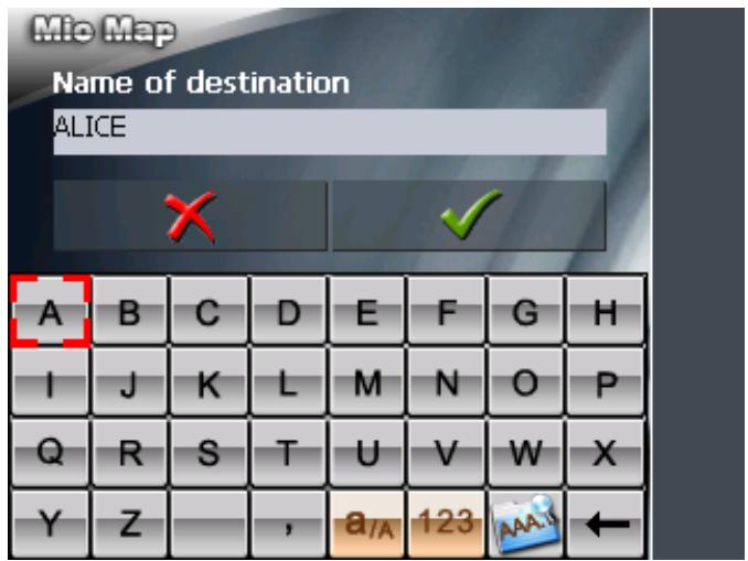 MIO MAP 2.0 - Renaming a destination - 2