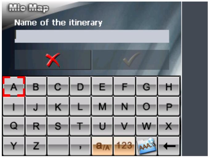 MIO MAP 2.0 - Managing itineraries - 2