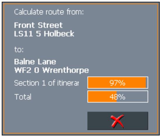 MIO MAP 2.0 - Tap the Calculate route icon. - 1