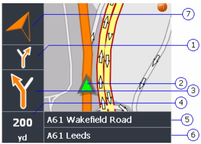 MIO MAP 2.0 - Representation of the map in navigation mode - 1