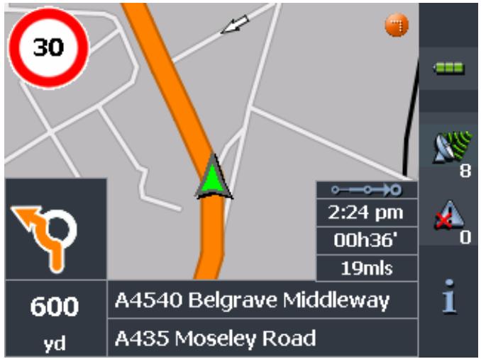 MIO MAP 2.0 - Tap Start navigation. - 1