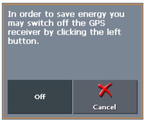 MIO MAP 2.0 - Switching the GPS receiver on / off - 1