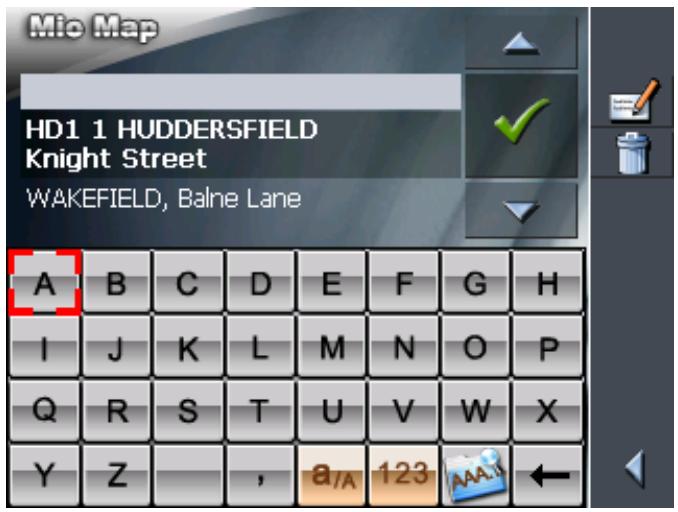 MIO MAP 2.0 - Recent destinations - 1