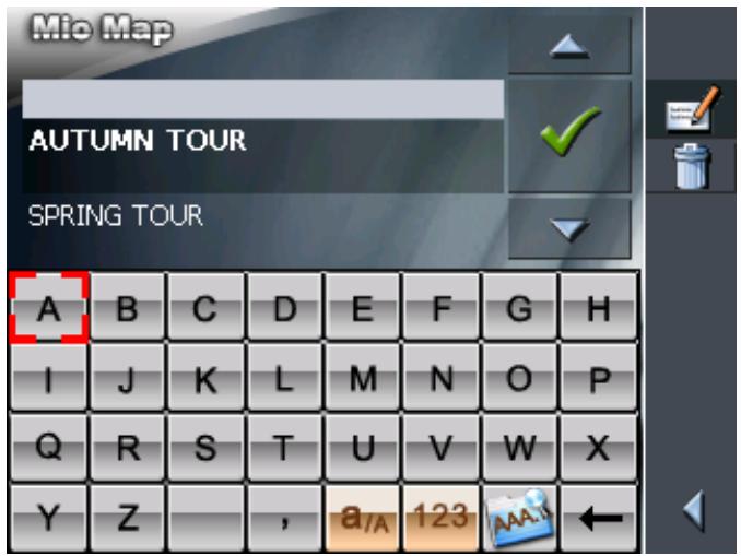 MIO MAP 2.0 - Delete itinerary - 2