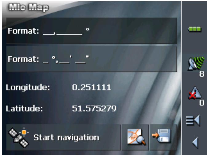 MIO MAP 2.0 - In the MAIN MENU, tap Navigation. - 8
