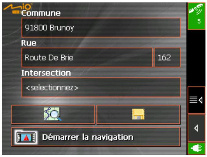 MIO 268 - Reprendre une destination de la liste des destinations enregistrées - 2