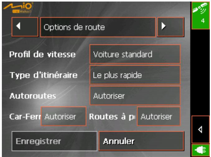 MIO 268 - Options de route - 1