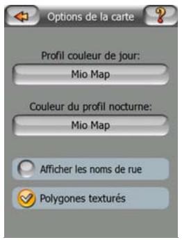 MIO A501 - Options de la carte - 1