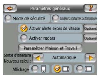 MIO A501 - Paramètres généraux - 2
