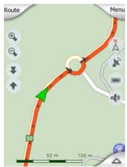 MIO A501 - Position actuelle et Route Verrouillée - 2
