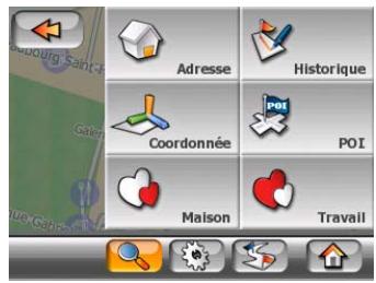 MIO A501 - Avec le menu Chercher - 2