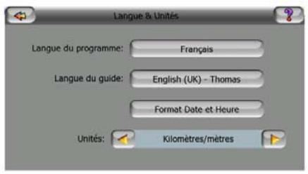 MIO C320 - Langue et unités - 1