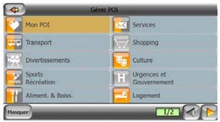 MIO C320 - Gérer la visibilité des pois intégrés - 1