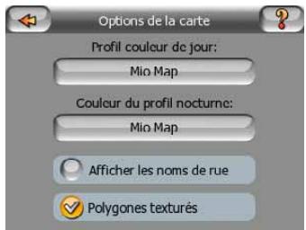 MIO C710 - Options de la carte - 1