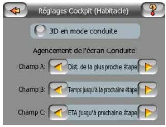 MIO C710 - Réglages Cockpit (Navigation) - 1