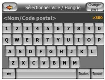 MIO C710 - Sélectionner une nouvelle localité - 1