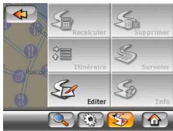 MIO C710 - Route tab (Onglet Itinétaire) - 1