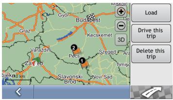 MIO MAP - How do I use saved trip? - 5