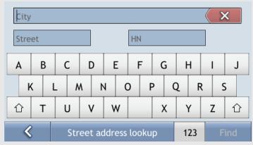 MIO MAP - Using the Keyboard screen - 1