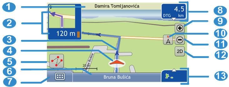 MIO MAP - Navigation screen - 1
