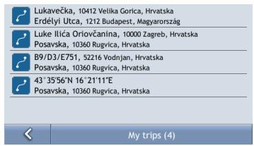MIO MAP - How do I use saved trip? - 4
