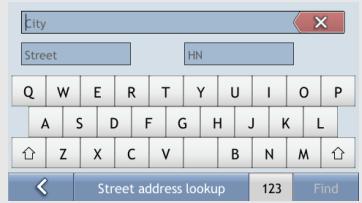 MIO MAP - Using the Keyboard screen - 2