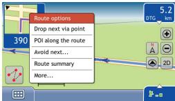 MIO MAP - How do I use the Route Menu? - 1