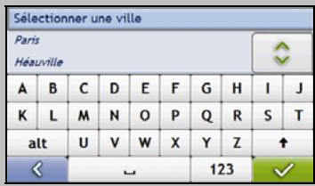 MIO MOOV 300 - Utilisation de l'écran clavier - 2