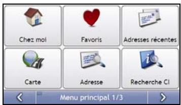 MIO MOOV 300 - Écran menu principal - 2