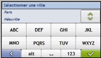 MIO MOOV 300 - Utilisation de l'écran clavier - 3