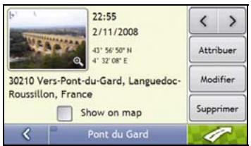 MIO MOOV 300 - Comment naviguer jusqu'à une photo navpix téléchargée ou qui était déjà installée ? - 2