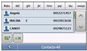 MIO MOOV 300 - Appeler un contact : - 2