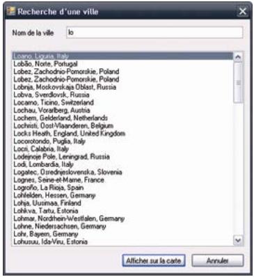 MIO MOOV 300 - Comment savoir quelle carte routière contient une ville particulière ? - 1