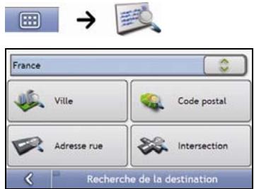 MIO MOOV 300 - Ouvrez l'écran recherche de la destination - 1