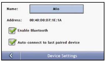 MIO MOOV 300 - Préférences bluetooth - 2